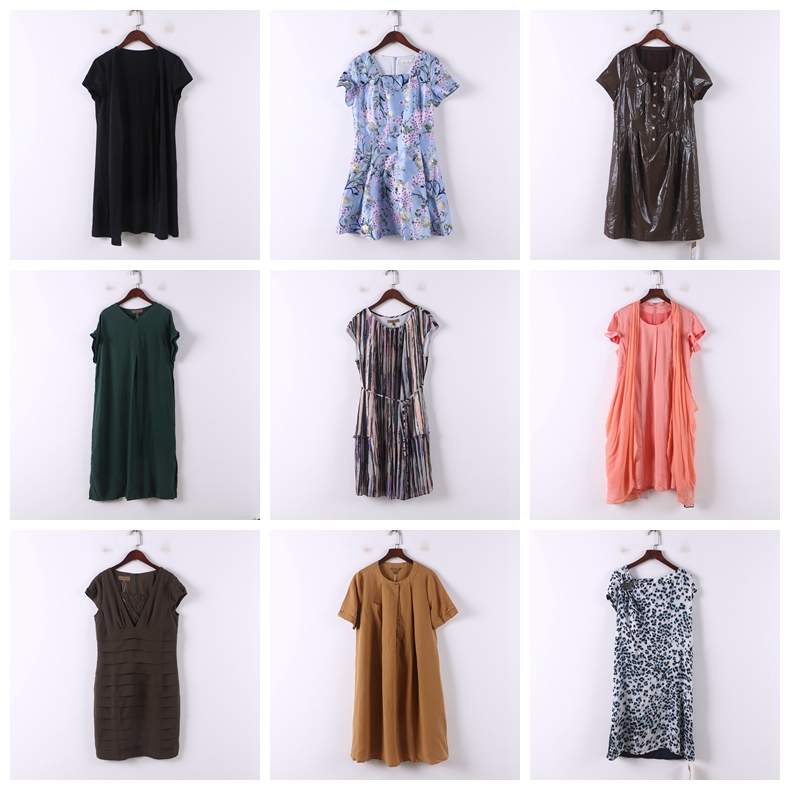 单件系列 春夏新款品牌库存折扣多款式轻熟风时尚女式连衣裙D949