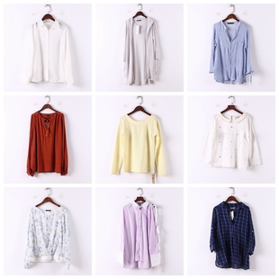 单件系列 春秋新款女装库存折扣多款式法式甜美休闲上衣D792