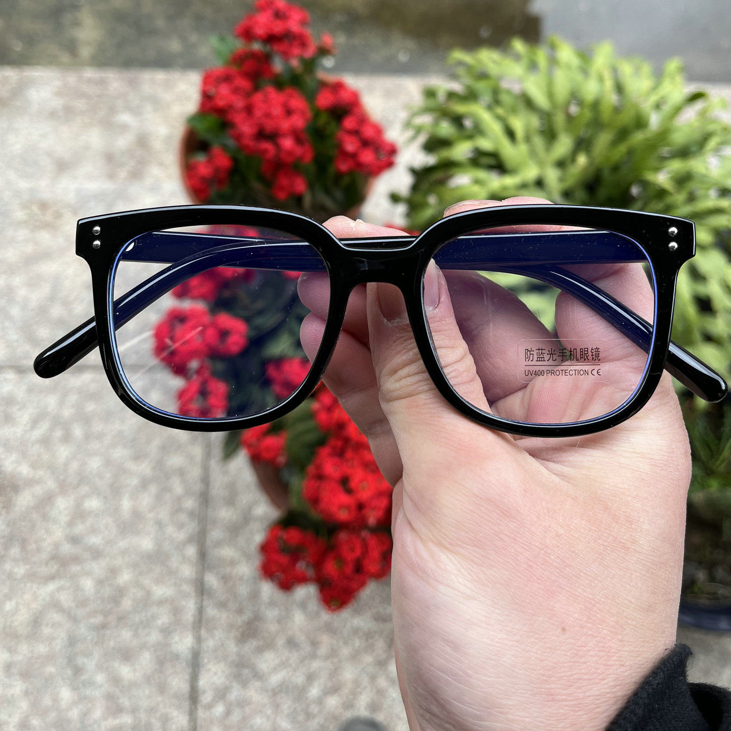 明星款ins素颜眼镜框大框透明渐变防蓝光平光镜可配近视光学架