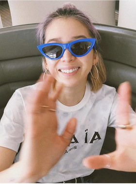 墨镜复古风太阳眼镜水原希子同款