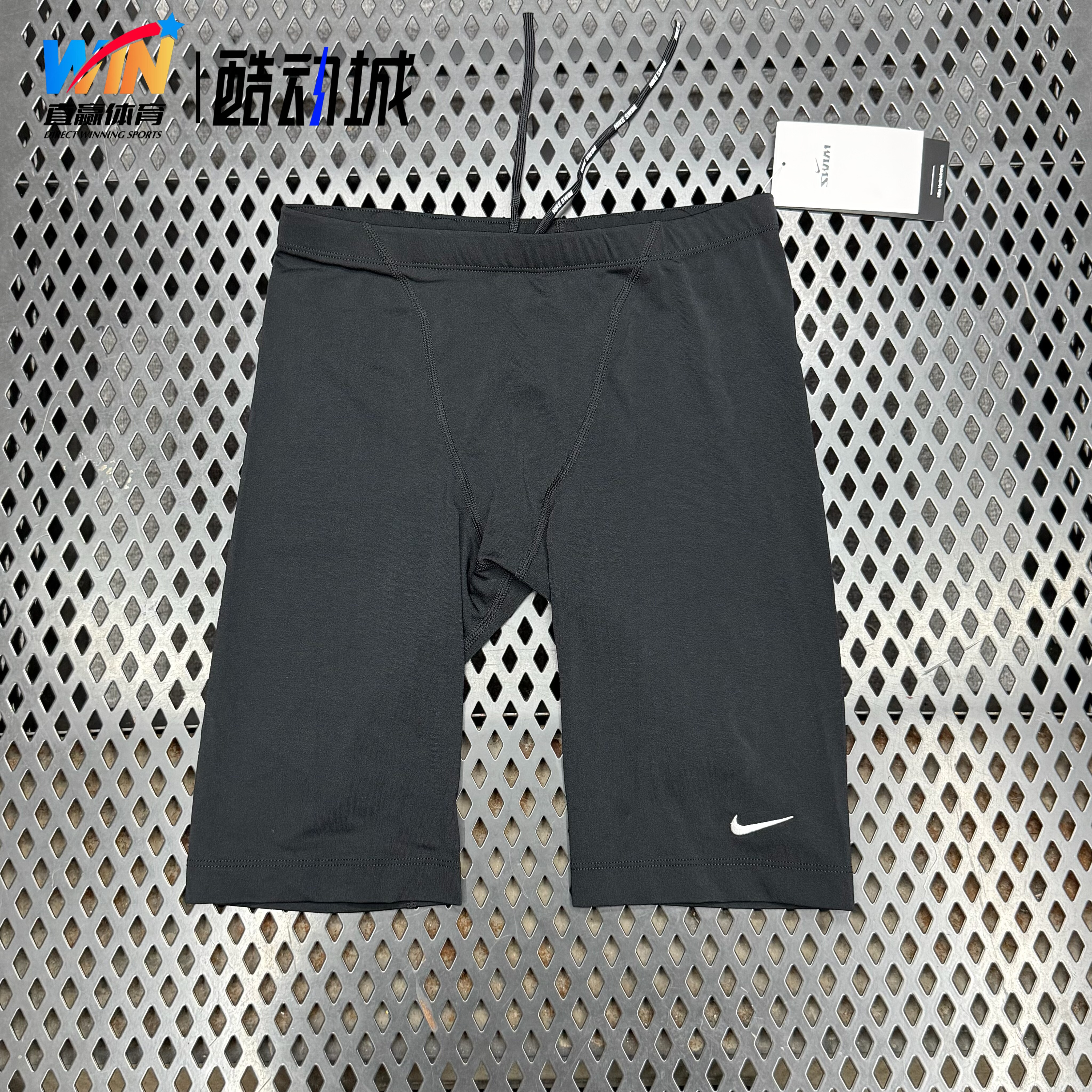 Nike/耐克夏季男子刺绣游泳健身竞速运动简约紧身泳裤 CZ3024-010