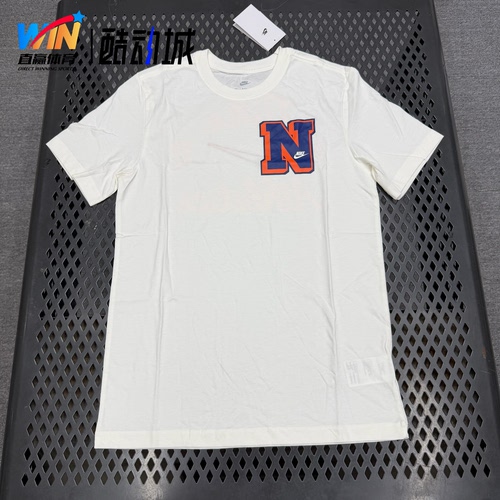Nike/耐克 男子夏季纯棉印花柔软舒适运动休闲短袖T恤 FV3773-133