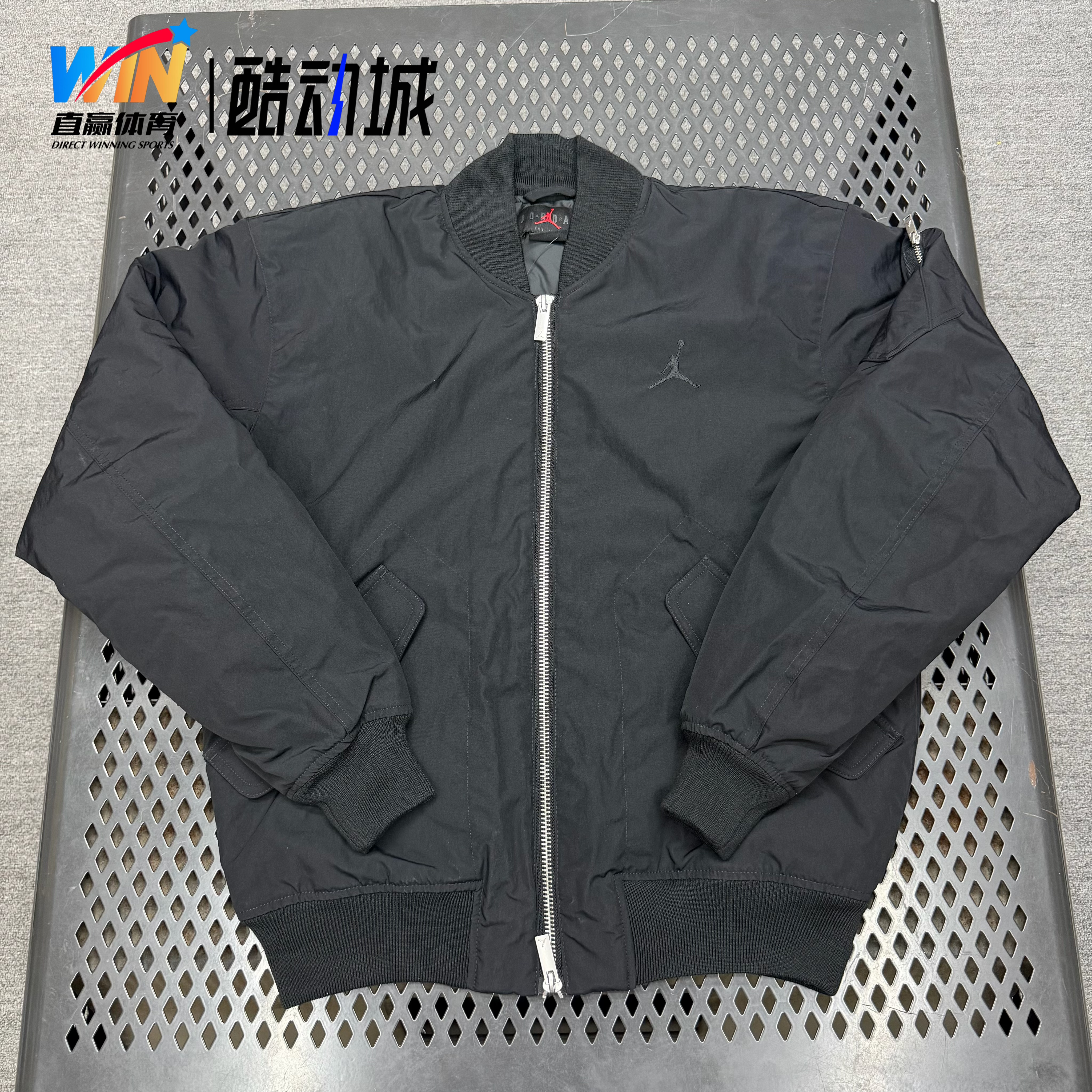 耐克/Nike Jordan男运动休闲保暖梭织立领棉服夹克外套FV7268-010