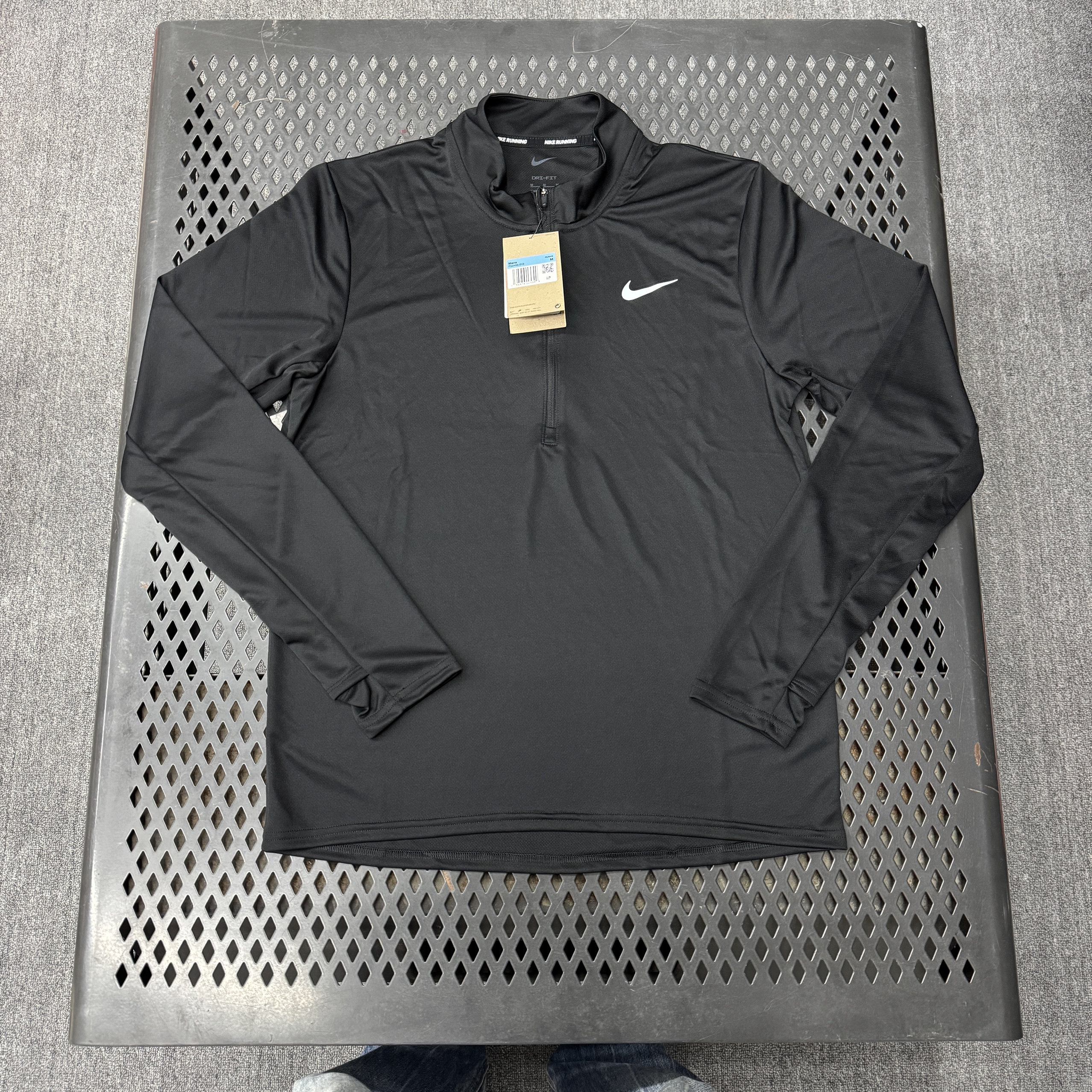 Nike/耐克 男子运动跑步训练速干透气半拉链反光长袖 FQ2495-010