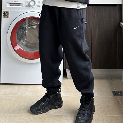 Nike/耐克 Lab 男子加绒针织运动休闲收脚束腿长裤 DX1365-010