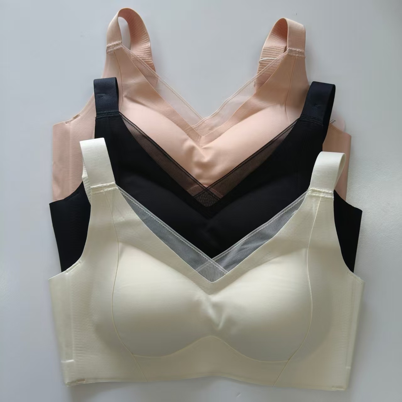 ROSU无钢圈无痕2512光面净面养护文胸透气舒适特殊时期孕妈妈内衣