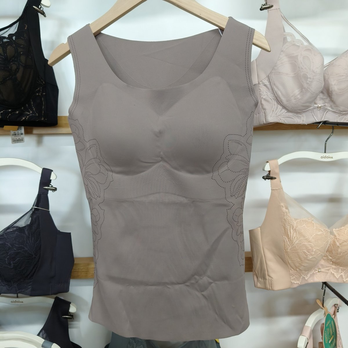 爱戴61324保温杯无痕贴身修身不紧绷保暖蓄热带杯垫一体保暖背心,女士内衣/男士内衣/家居服,保暖背心,淘宝优惠券,粉丝福利购,淘宝优惠卷