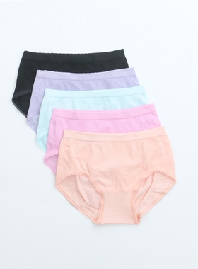 两条包邮 秀界蕾丝收腹提臀无缝中腰女士三角裤慕兹女内裤 70129