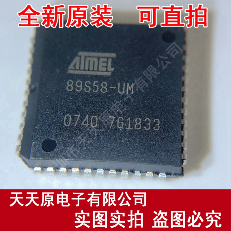 89S58-UM PLCC44 AT89S58-SLSUM 原装正品100% 现货直拍 量大价