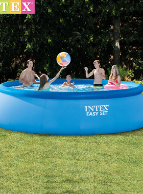 原装正品INTEX碟形成人戏水池家庭大型儿童游泳池加厚