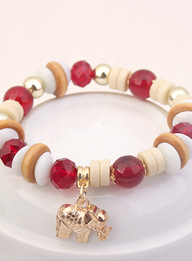 绿色甜美风饰品手链女生