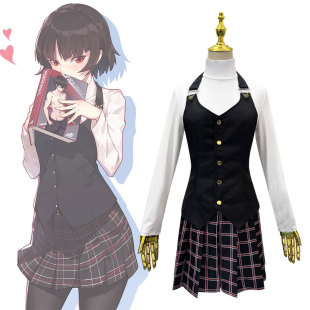 女神异闻录5 P5新岛真冬季校园cos制服cosplay服装校服舞台表演服