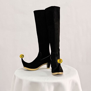 怪胎马戏团jester高跟鞋cos服pierrot jester全套小高跟小丑帽