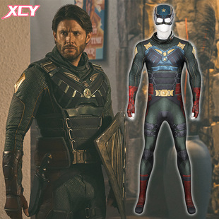 新次元黑袍纠察队士兵男孩cos服同款连体衣cosplay服装男