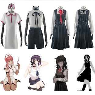 电锯人cos三鹰朝玛奇玛恶魔猎人帕瓦吉田宽文cos女护士服战争恶魔