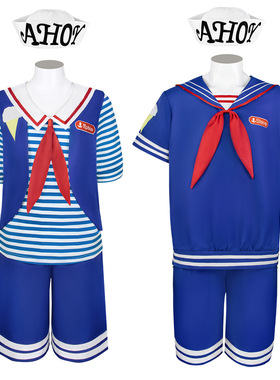 万圣节美剧Stranger Things怪奇物语3cos服冰淇淋店员cosplay制服