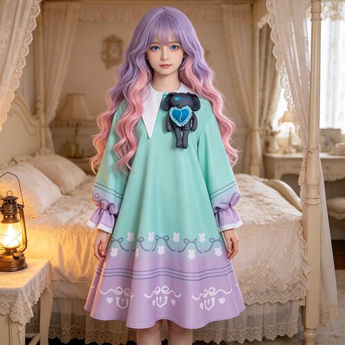 蛋仔cos服转校生桃乐丝甜梦连衣裙成人儿童游戏同款cosplay服