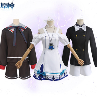 原神 幼年克雷薇cos服阿蕾奇诺 佩露薇利 仆人幼年少女cosplay服