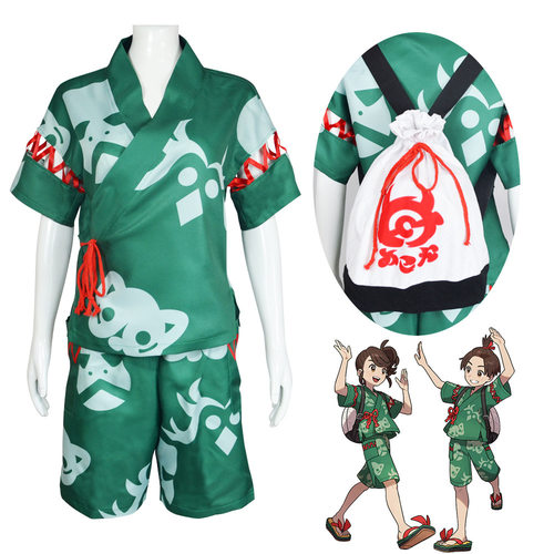 宝可梦 DLC前篇 碧之假面 男女主人公 祭典和服 cos服丹瑜乌栗