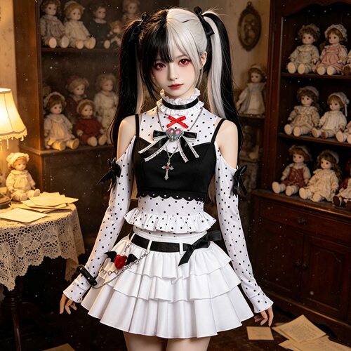 热门游戏C服异环cos服安魂曲黑白童谣二次元cosplay游戏角色服