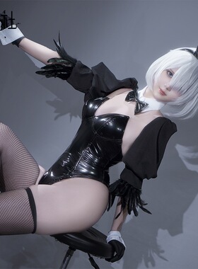 2026新款尼尔机械纪元cos服 2B A2黑色鱼骨兔女郎cosplay服装全套