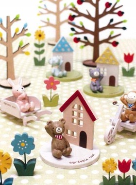 zakka彩色木制拍照道具家居摆设