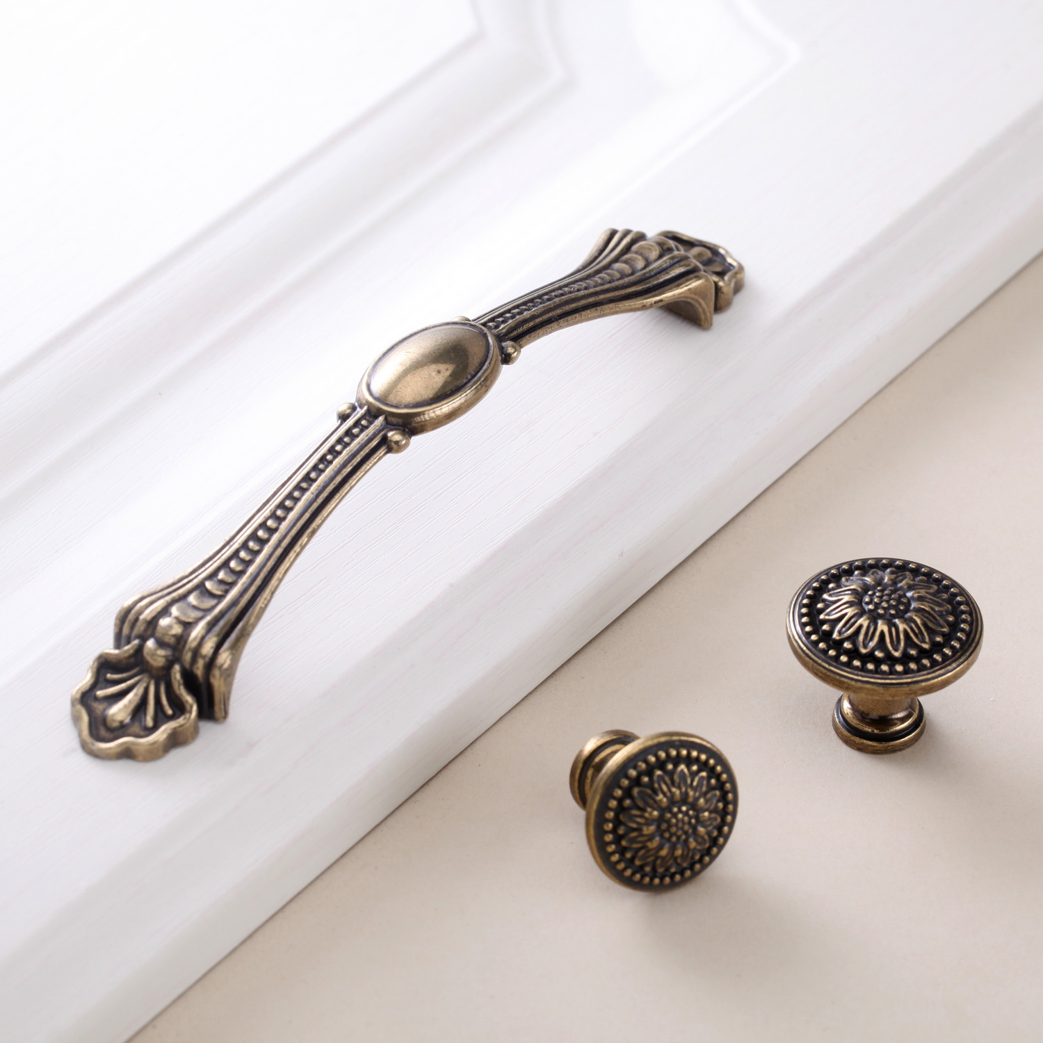 新中式复古铜门拉手欧式简约衣柜电视柜新款抽屉门拉手橱柜子床头