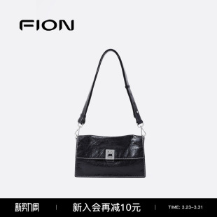 Fion 单肩腋下包包女小众高级感斜挎包 菲安妮真皮小方包2025新款
