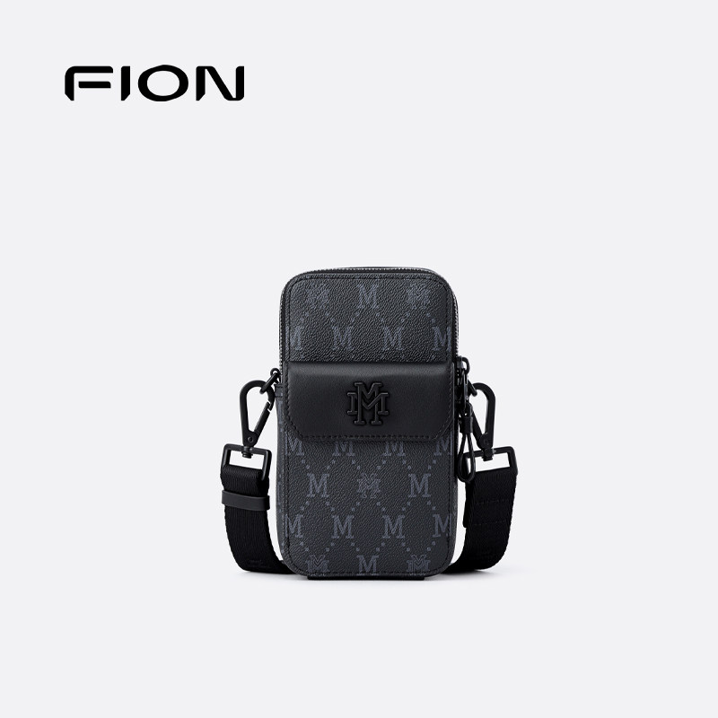 Fion/菲安妮男士手机包2025新款休闲时尚高级小众单肩斜挎小