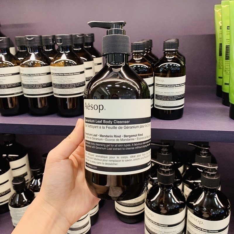 送专柜小样口袋Aesop伊索玫瑰天竺葵芫荽苦橙香身体沐浴露500ml
