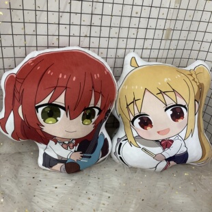 动漫周边孤独摇滚后藤一里山田凉喜多郁代伊地知星歌抱枕毛绒玩具