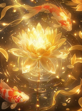 带框钻石画满钻方钻AB钻贴钻绣中式客厅玄关新款鲤鱼莲花莲年有鱼