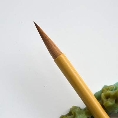 纯狼毫毛笔半研冷云吟未成毛笔兰竹笔欧体柳体颜体手工刻字铭诗文