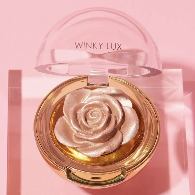 绝美外网爆火高光！Winky Lux Cheeky Rose 高光champagne色号