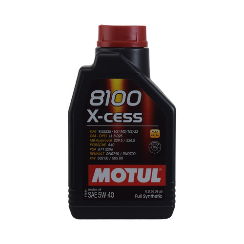 摩特8100 X-CESS 全合成机油5W-40 1L 汽车机油API SN级