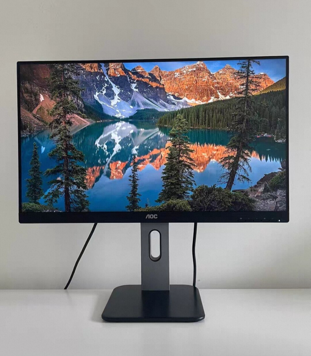 AOC  24P1U 23.8英寸低蓝光爱眼护眼高清液晶显示器，