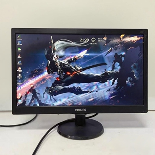 飞利浦 203v5L 19.5寸液晶显示器，家用办公监控，二手九成新