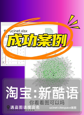 ucinet分析citespace作图Gephi画图networkx复杂网络分析社会网络