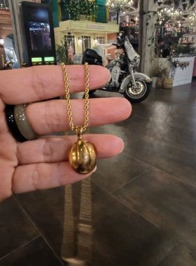 中古饰品中古品牌打标南瓜吊坠项链