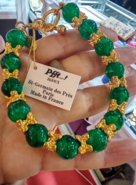 法国中古品牌打标全新未使用90年代老库存手链