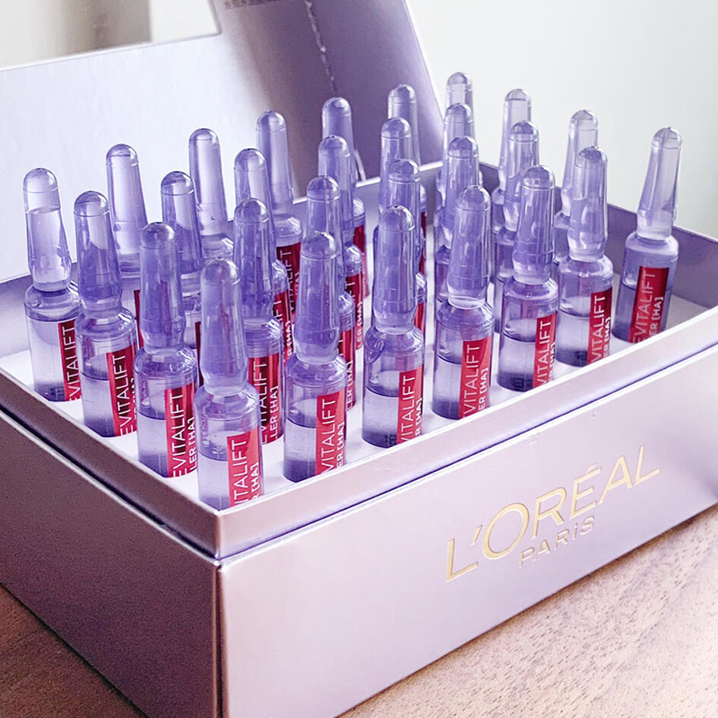 欧莱雅28天复颜玻尿酸水光充盈导入浓缩安瓶精华液28支肌底精华