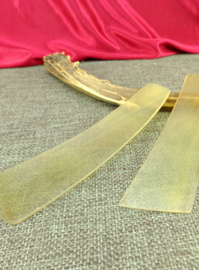 A86天然牛角制壶刮刀漆画漆器楸工具腻子刀黑花刮板漆艺明针材料