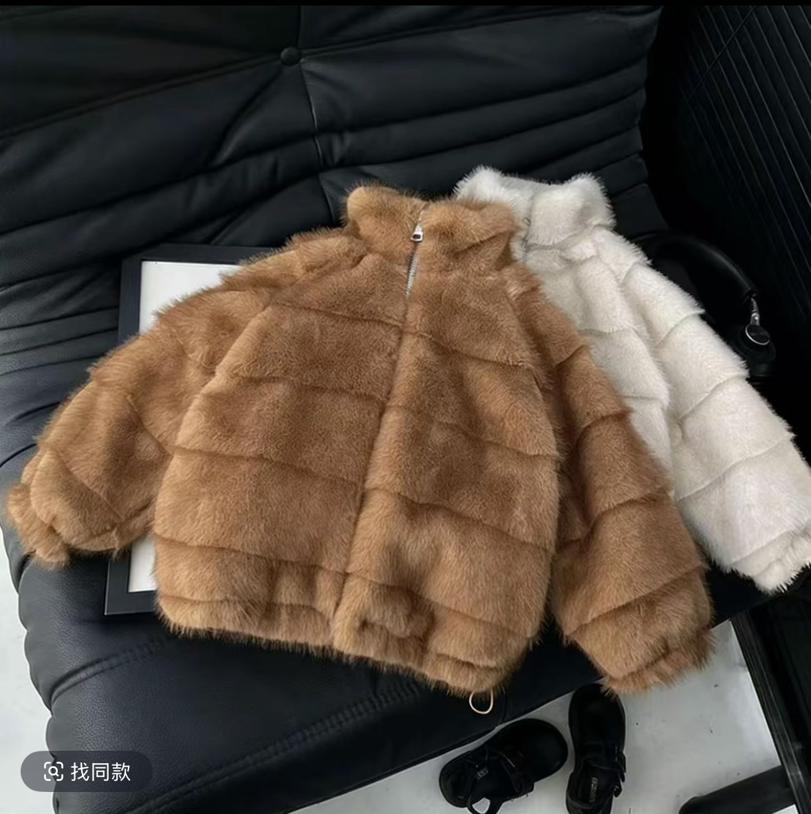 亲子装儿童环保皮草加绒外套2026新款仿貂绒加厚毛毛外套保暖夹克,童装/婴儿装/亲子装,夹克/皮衣,淘宝优惠券,粉丝福利购,淘宝优惠卷