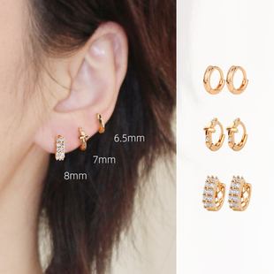 圈圈耳环2026新款爆款 耳扣耳骨环独特耳饰高级感小耳圈女防过敏
