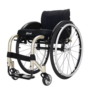 中进运动轮椅437定制钛合金碳纤维挡板可折叠生活型残疾人代步车