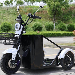 高配小型轮椅子母车助动车助残轮椅车三轮车残疾人代步车