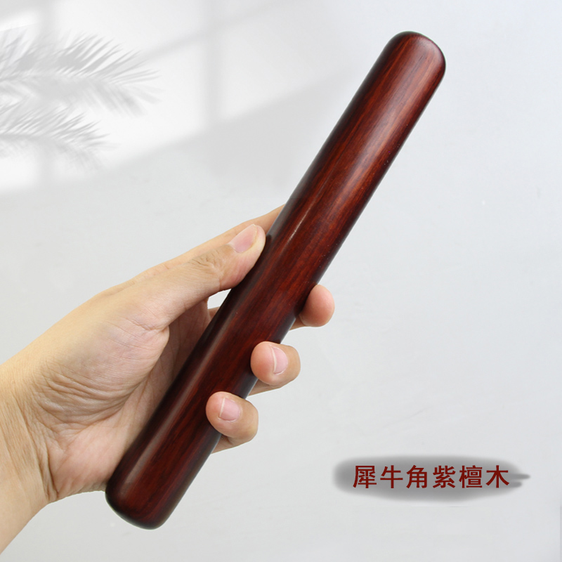 犀牛角紫檀木无漆无蜡擀面杖树妮