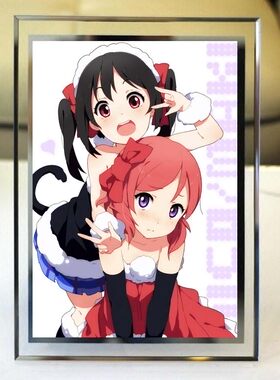 Love Live/lovelive南小鸟/妮可/高板惠乃果水晶相框玻璃照片定制