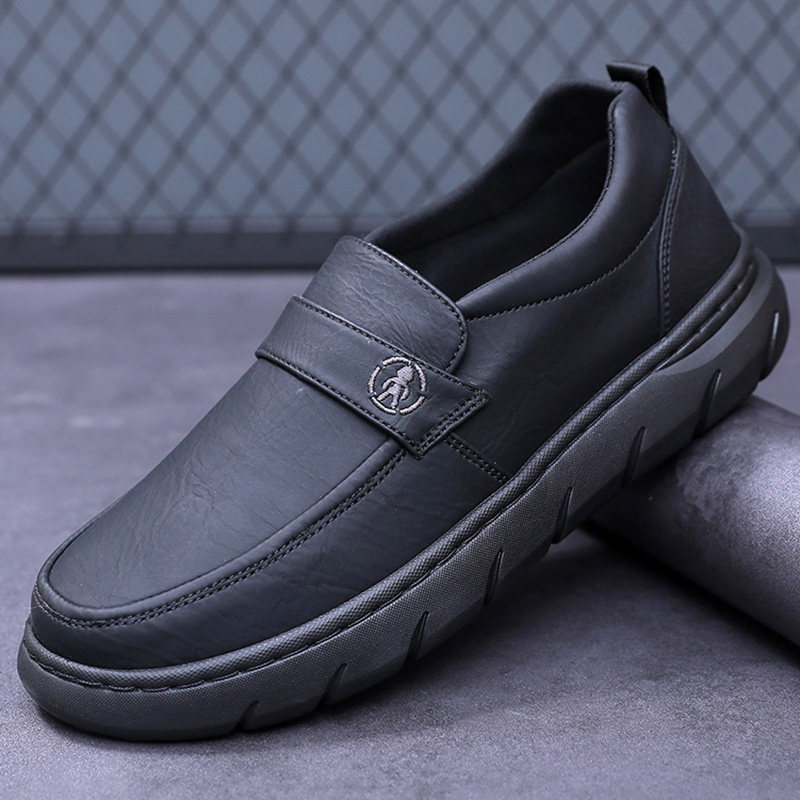 老北京透气男单鞋商务仿皮中老年爸爸工作鞋宽松圆头超轻软底防滑,流行男鞋,休闲皮鞋,淘宝优惠券,粉丝福利购,淘宝优惠卷