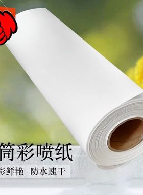 108克128克卷筒彩喷纸610 914 1070mm哑光喷墨打印纸图文广告防水